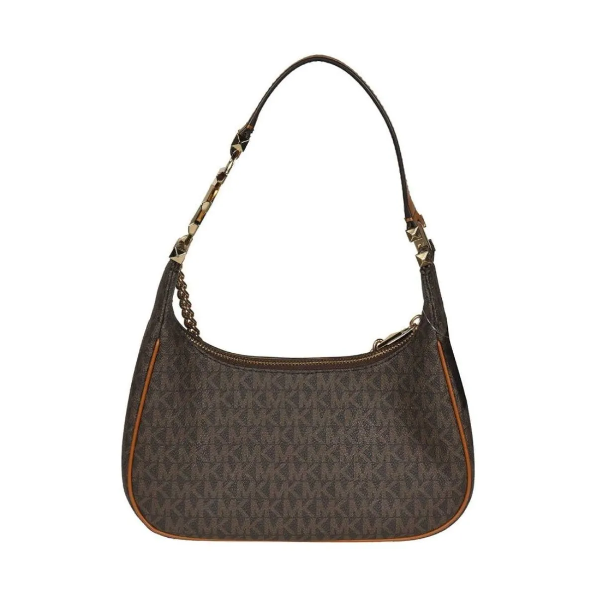 Michael Kors Piper Monogram Shoulder Bag In Brown/Acorn - 32F2G91C1B