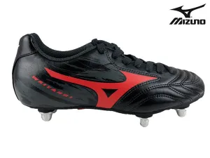 Mizuno Waitangi Kids Rugby Boot (Black/Red)