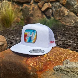 NEW 2023 Jobes Hats All White Sky Patch