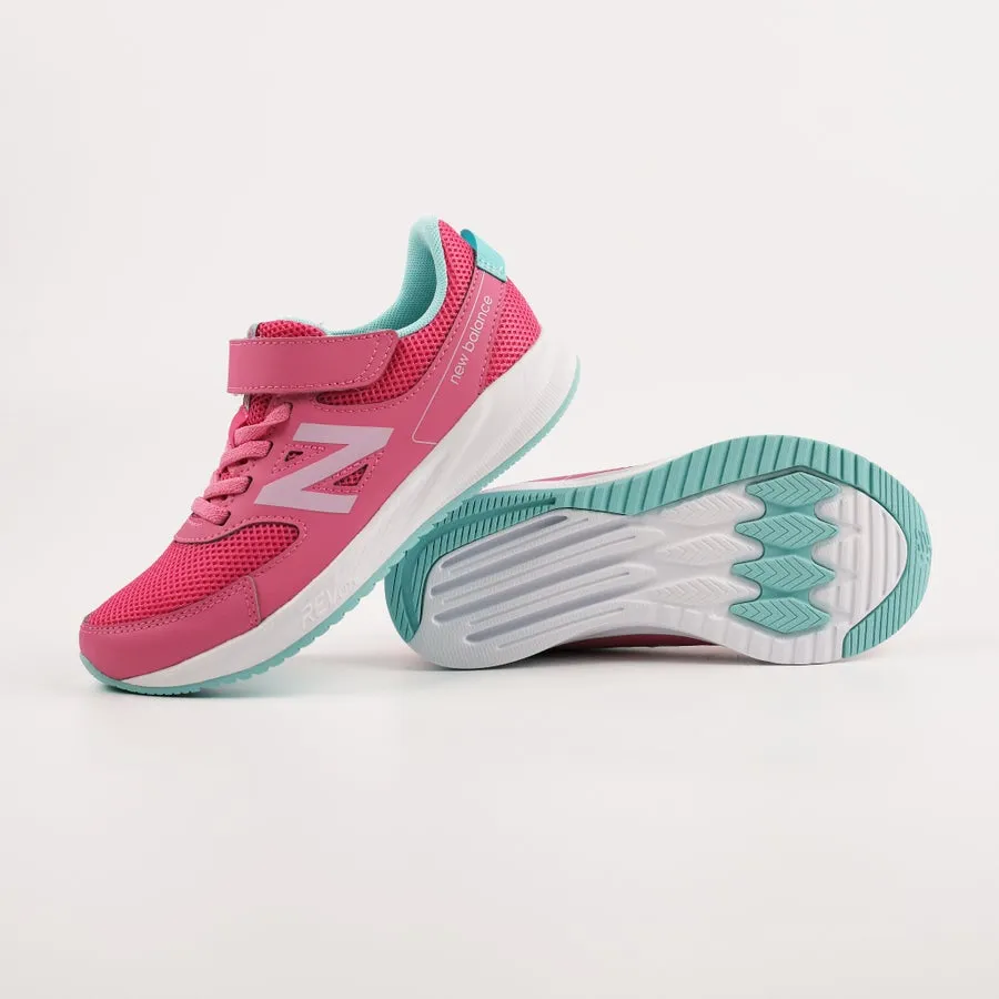 NEW BALANCE KIDS 570 HOOK N' LOOP PINK SHOES