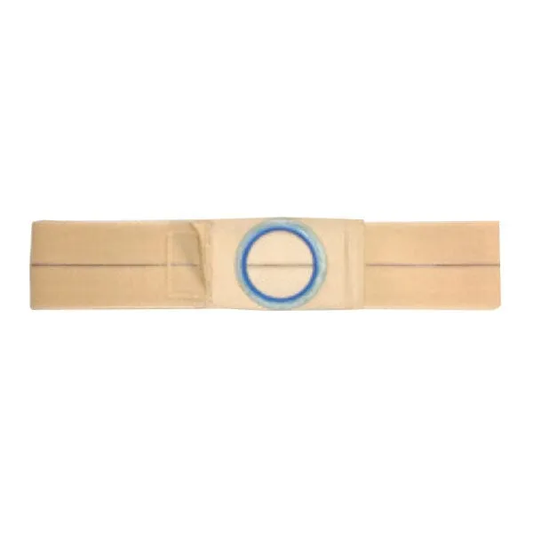 Nu Hope Support Belt, Original Flat Panel, 3-1/4" Center Stoma, 5" Wide, Prolapse Strap, Small (28" to 32" Waist), Beige