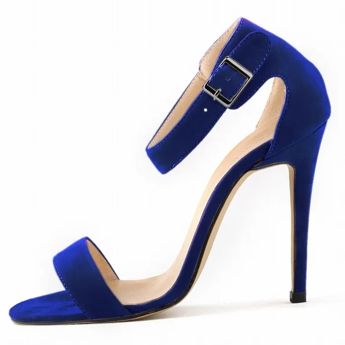 Open Toe Ankle Strap High Heels