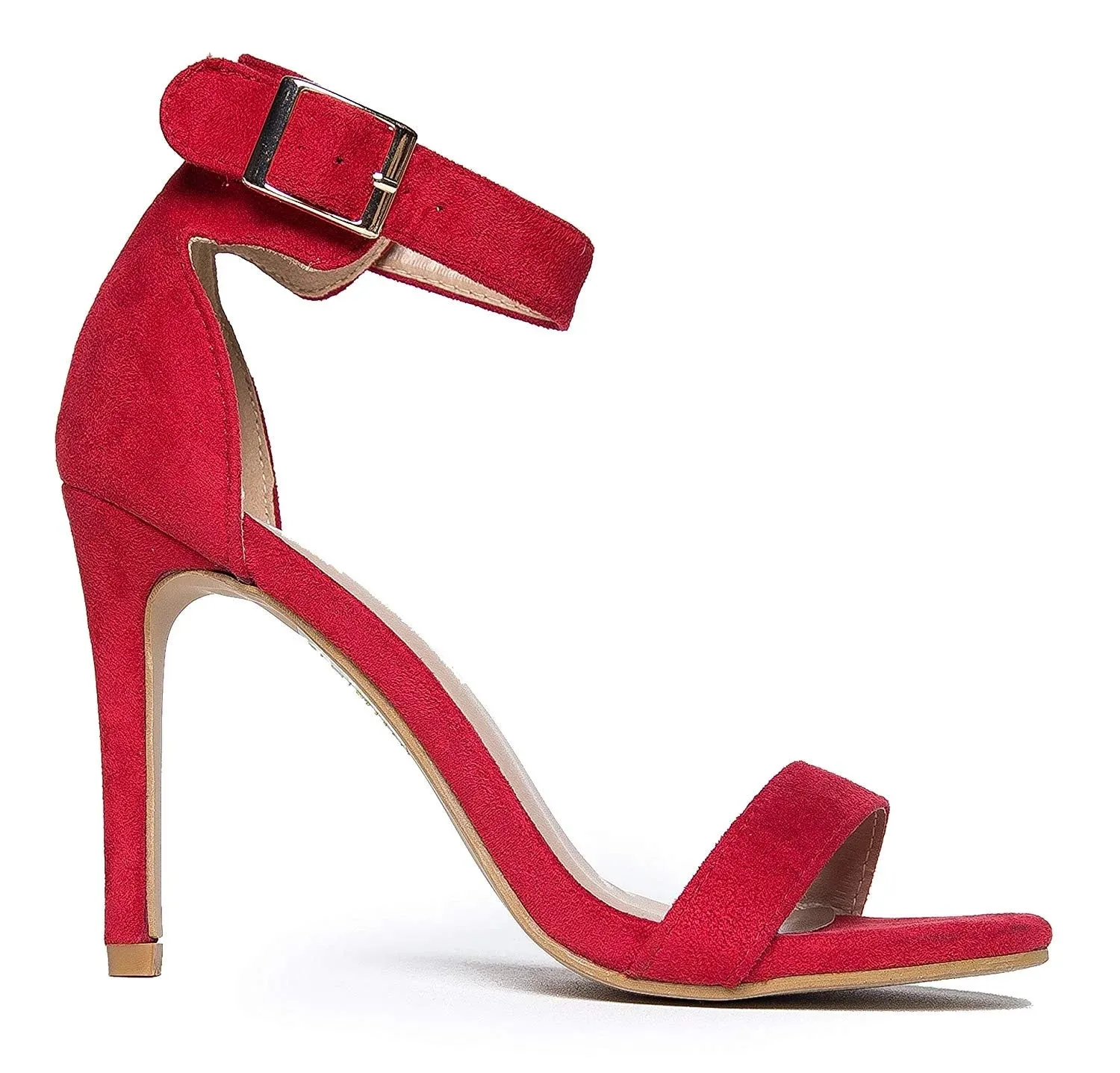 Open Toe Ankle Strap High Heels