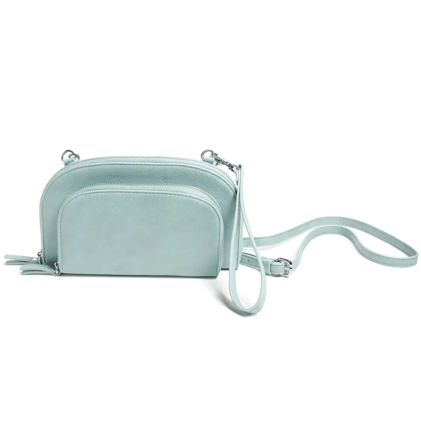 Oval Double Crossbody/Wristlet - 13 Colors