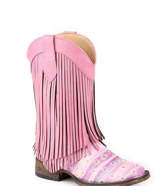 Roper Toddler Double Fringe Boot- Pink