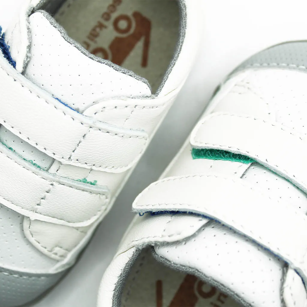 See Kai Run Waylon Sneakers White Leather Babies Infants Walkers Boys - Kids Shoes