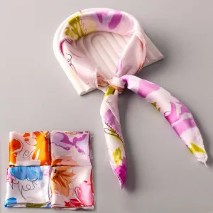 Silk Watercolor Floral Square Scarf 0326 (12 units)