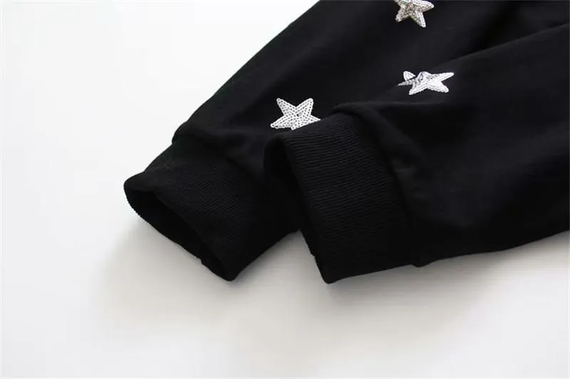 Star Embroidery Loose-Fit Sweatshirt