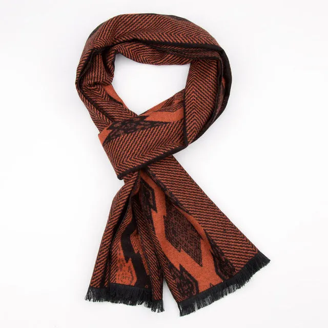 Striped Foulard Neck Scarf