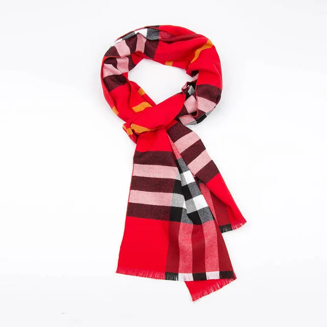 Striped Foulard Neck Scarf