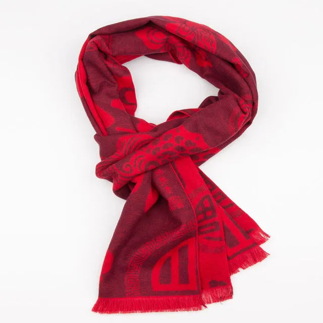 Striped Foulard Neck Scarf