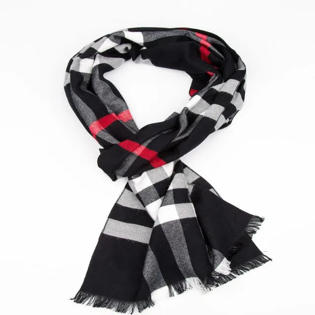 Striped Foulard Neck Scarf