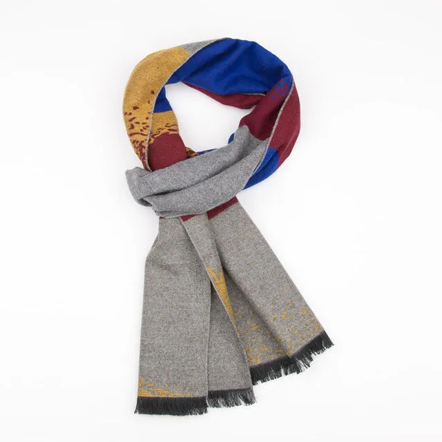 Striped Foulard Neck Scarf