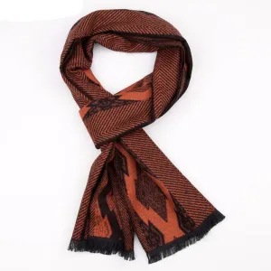 Striped Foulard Neck Scarf