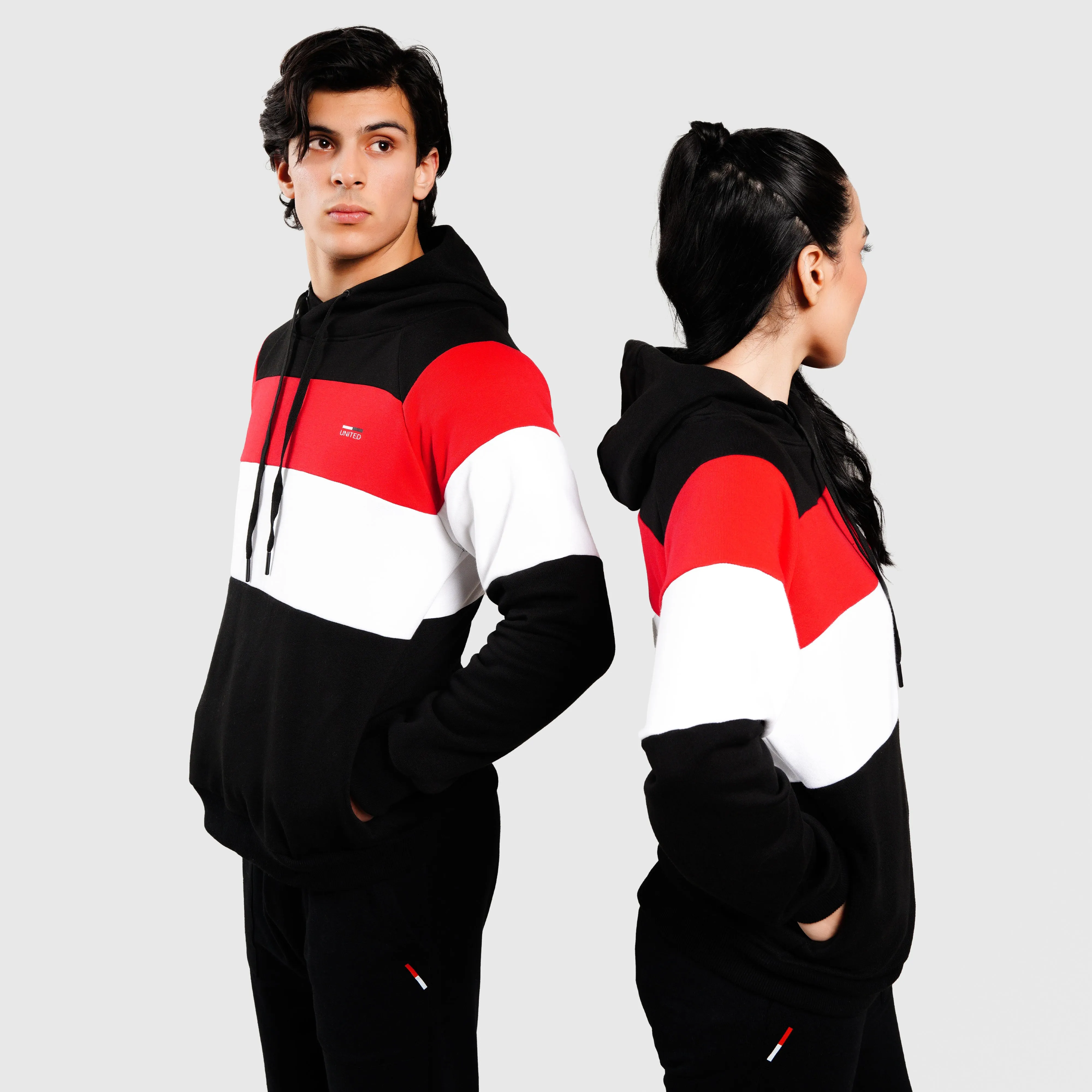 Tricolor Hoodie (Black)