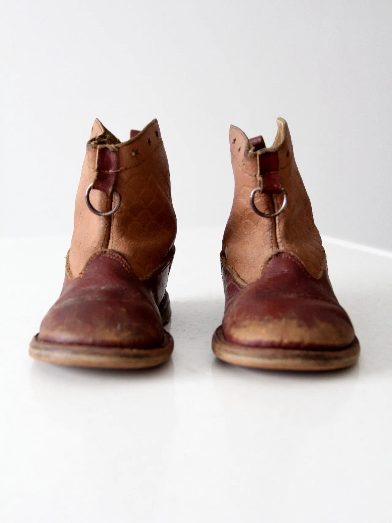 vintage 50s kids western boots