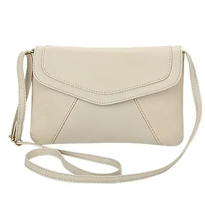 Vintage Leather crossbody shoulder Women clutch