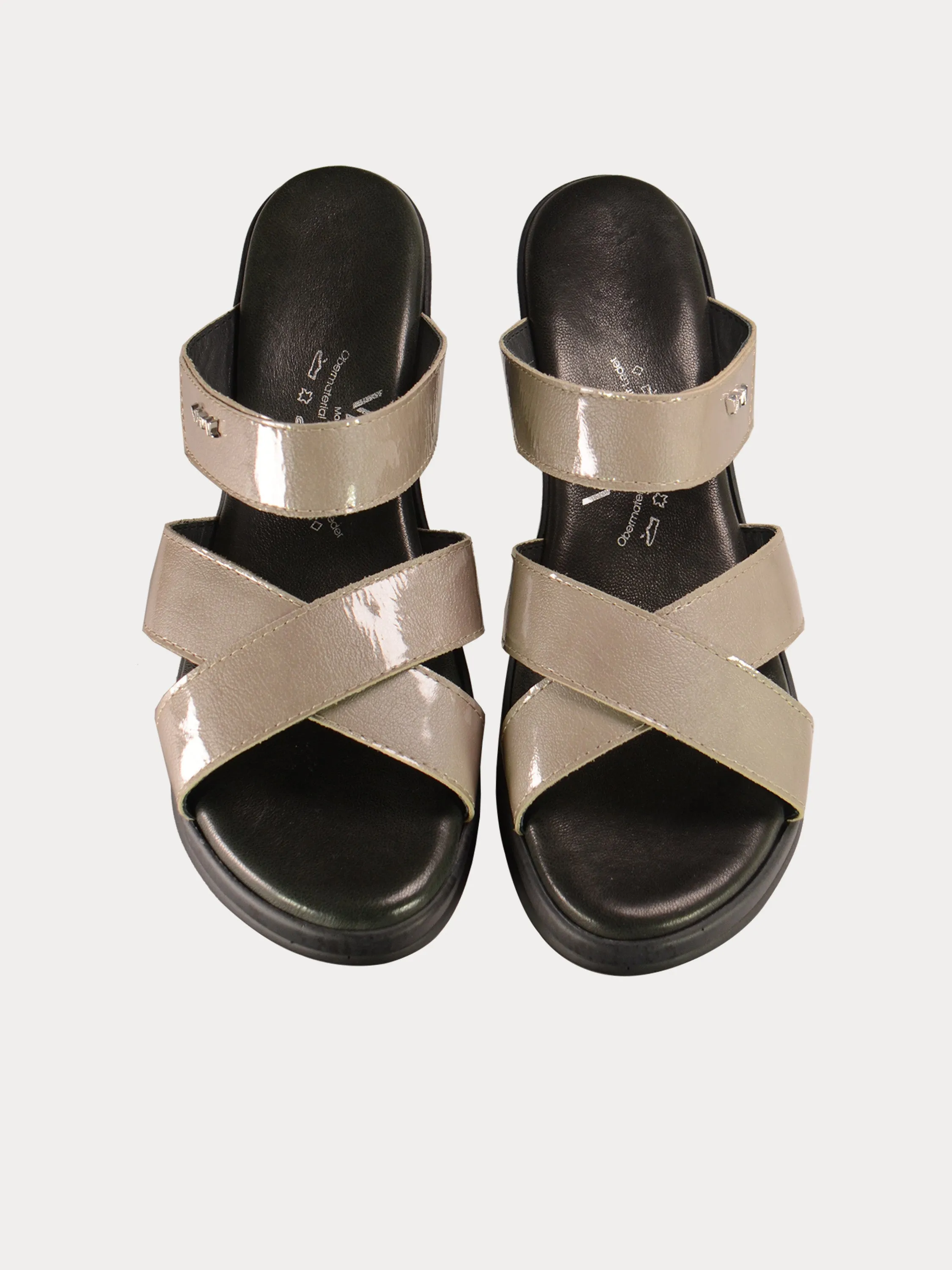 Vital Thin Strap Wedge Leather Sandals