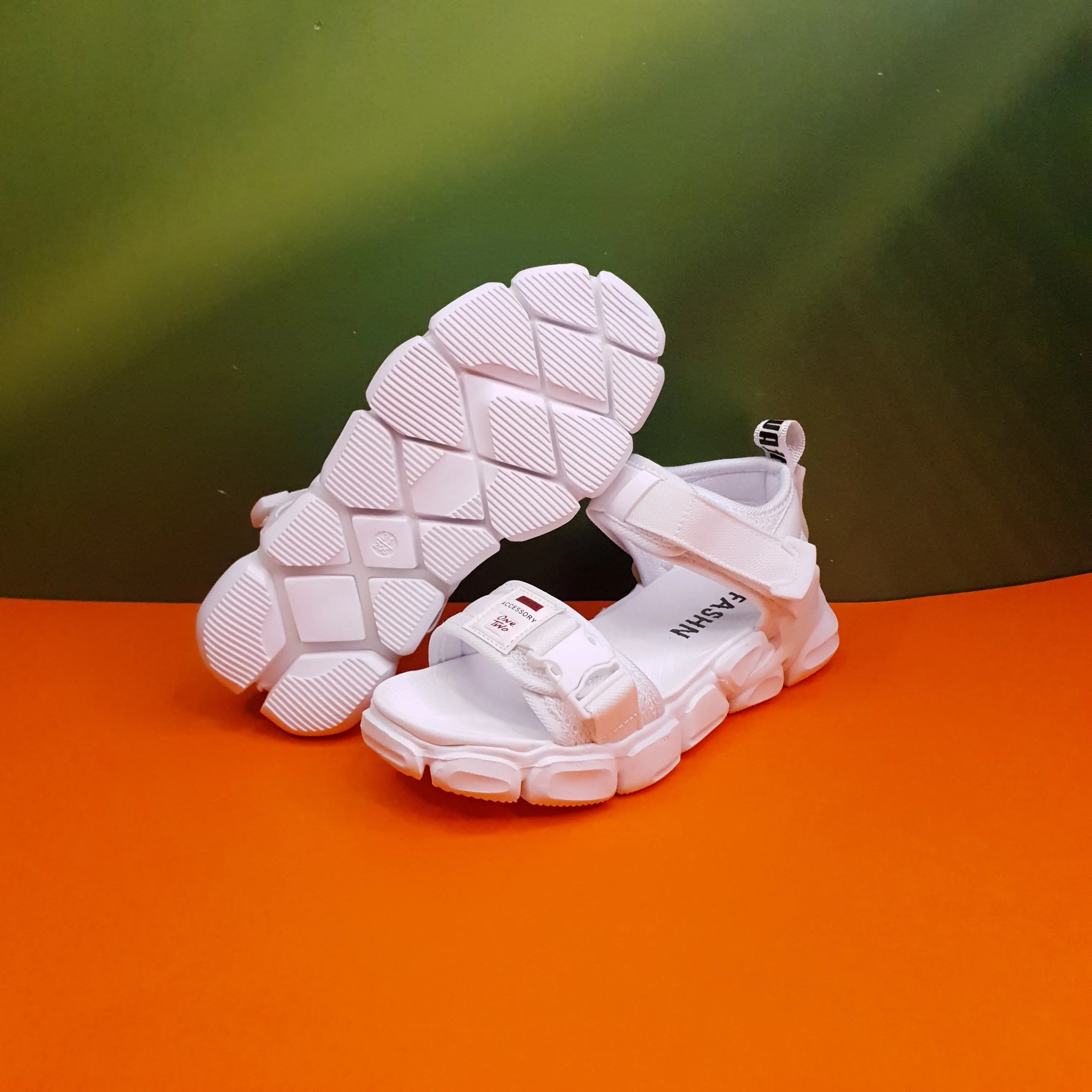 White Kids Unisex Comfort Sandals